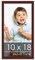 10x18 Solid Wood Picture Frame with UV-Resistant Acrylic & Acid-Free Backing, Available in 6 Finishes: Matte Black, Matte White, Metallic Bronze, Silver, Natural Wood Grain & Mahogany